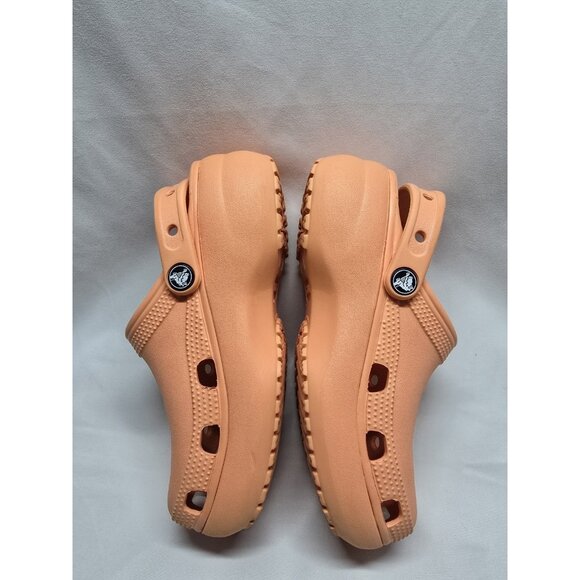 Crocs Women’s Classic Platform Clogs Papaya Color Size 5 - Picture 3 of 7